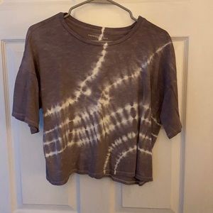 AE purple crop tee